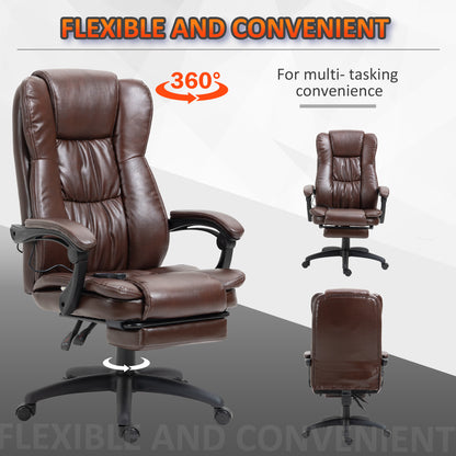 High Back Massage Office Chair with 6-Point Vibration-Free Shipping - Aurelia Clothing