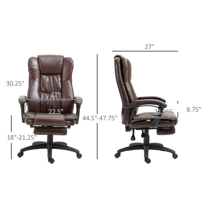 High Back Massage Office Chair with 6-Point Vibration-Free Shipping - Aurelia Clothing