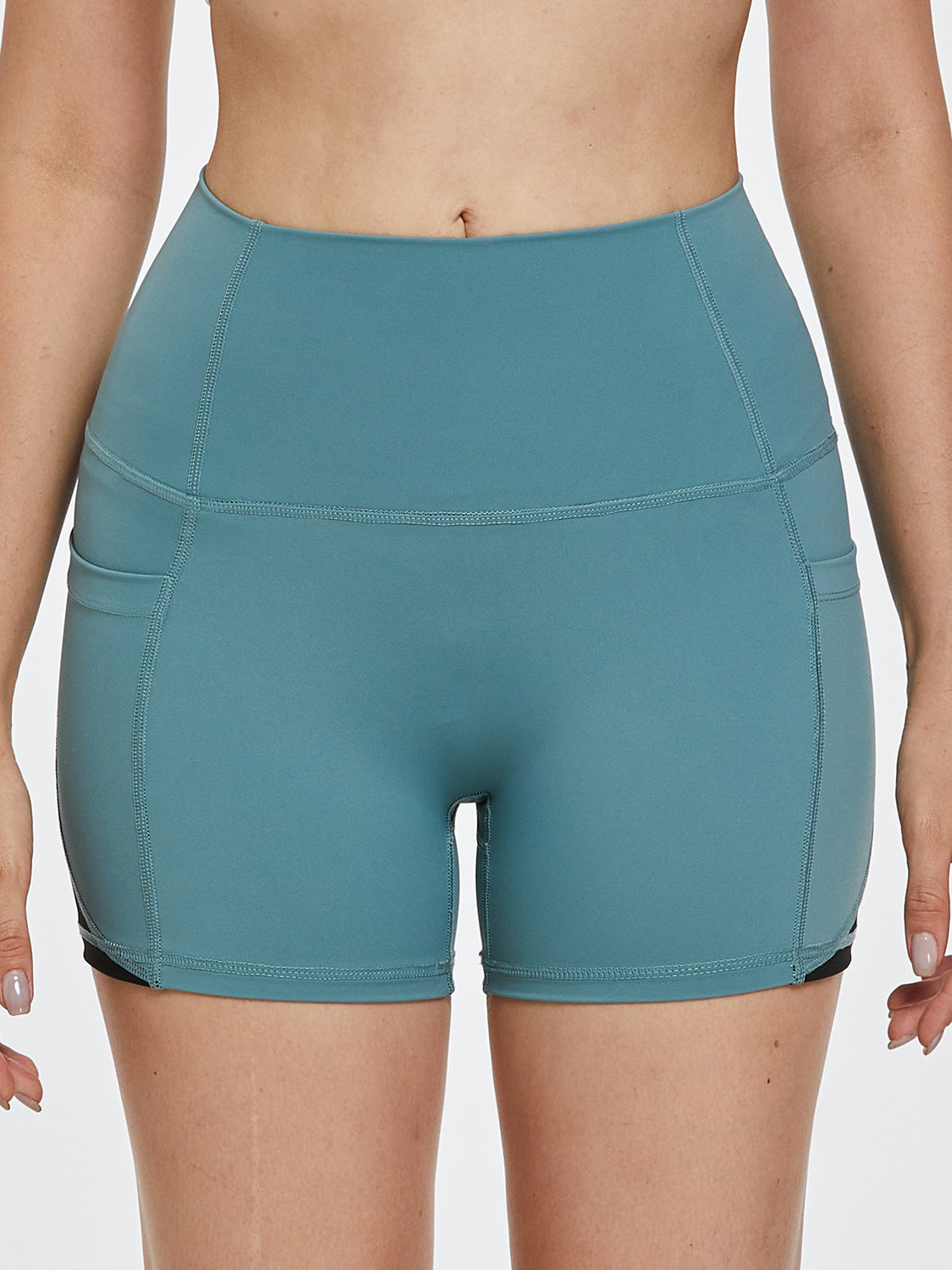 High Waist Active Shorts - Free Shipping - Aurelia Clothing
