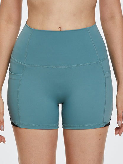 High Waist Active Shorts - Free Shipping - Aurelia Clothing