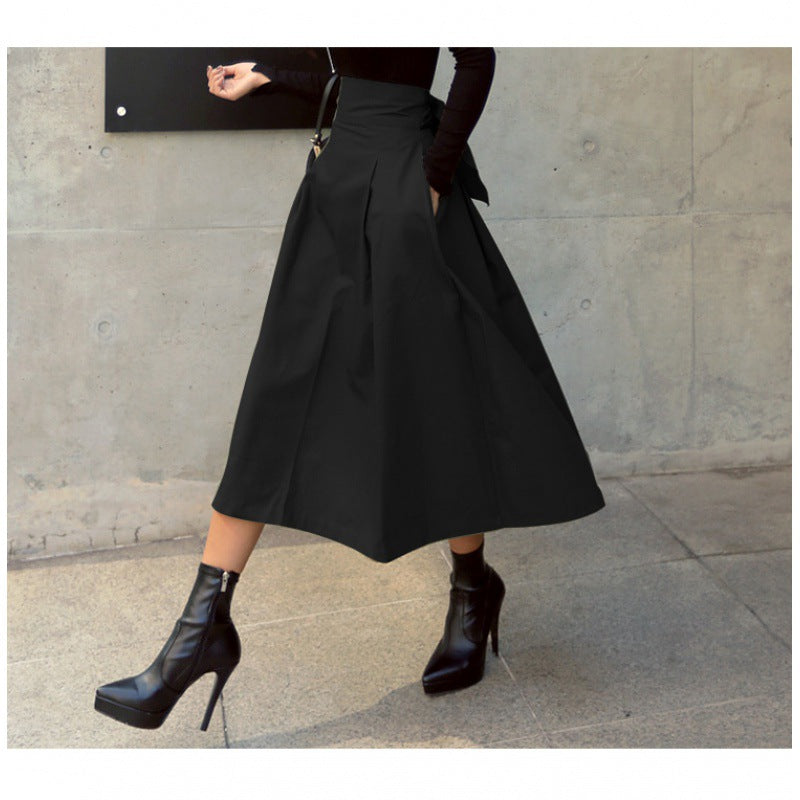 High Waist Bow Slim Skirts-Free Shipping - Aurelia Clothing