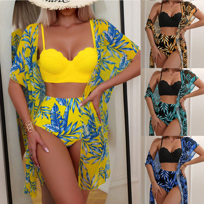 High Waist Lace Swimsuit Set - Free Shipping - Aurelia Clothing