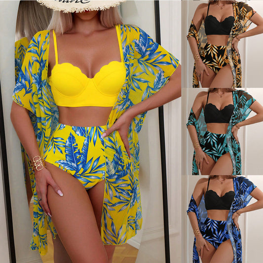 High Waist Lace Swimsuit Set - Free Shipping - Aurelia Clothing