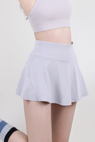 High Waist Pleated Active Skirt - Free Shipping - Aurelia Clothing
