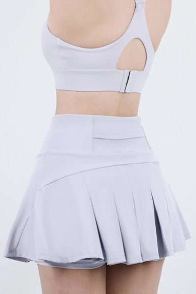 High Waist Pleated Active Skirt - Free Shipping - Aurelia Clothing