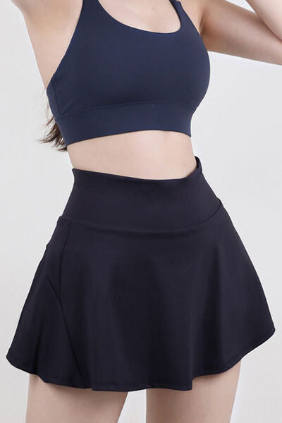 High Waist Pleated Active Skirt - Free Shipping - Aurelia Clothing