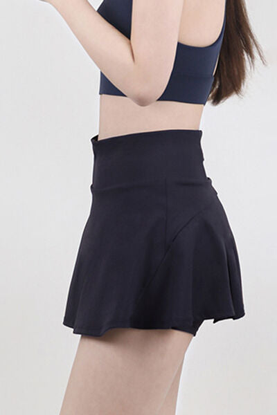High Waist Pleated Active Skirt - Free Shipping - Aurelia Clothing