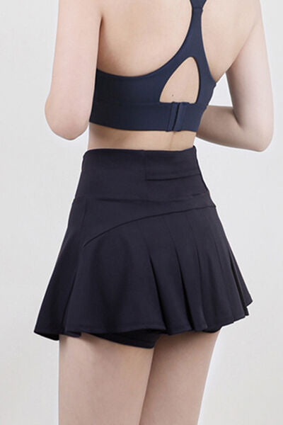 High Waist Pleated Active Skirt - Free Shipping - Aurelia Clothing