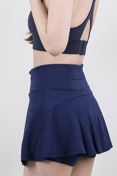 High Waist Pleated Active Skirt - Free Shipping - Aurelia Clothing