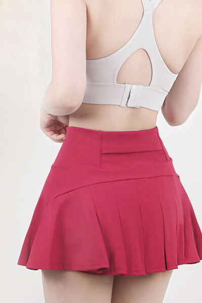 High Waist Pleated Active Skirt - Free Shipping - Aurelia Clothing