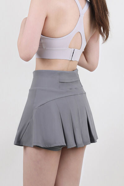 High Waist Pleated Active Skirt - Free Shipping - Aurelia Clothing