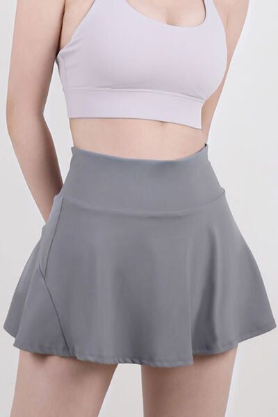 High Waist Pleated Active Skirt - Free Shipping - Aurelia Clothing