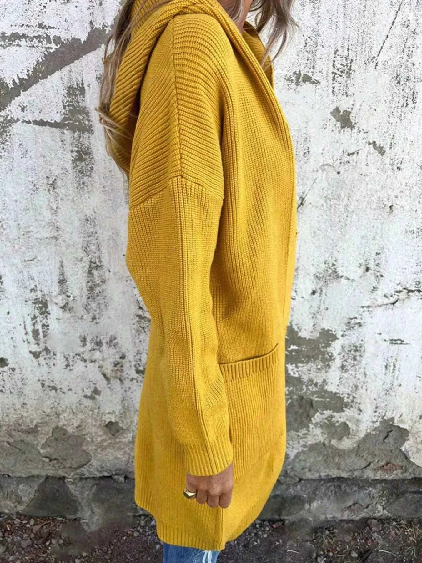 Hooded Cardigan Plus Size-Free Shipping - Aurelia Clothing