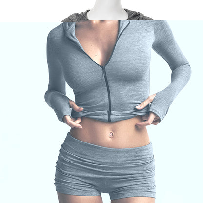 Hooded Shorts Set for Women - Free Shipping - Aurelia Clothing