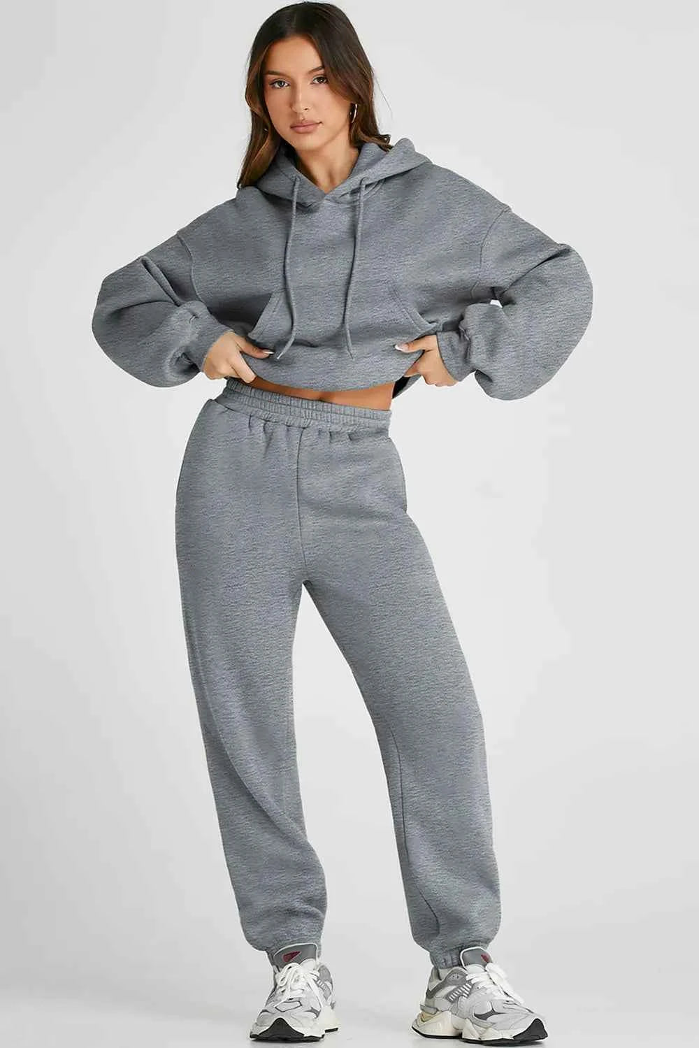 Hooded Top and Pants Active Set-Free Shipping - Aurelia Clothing