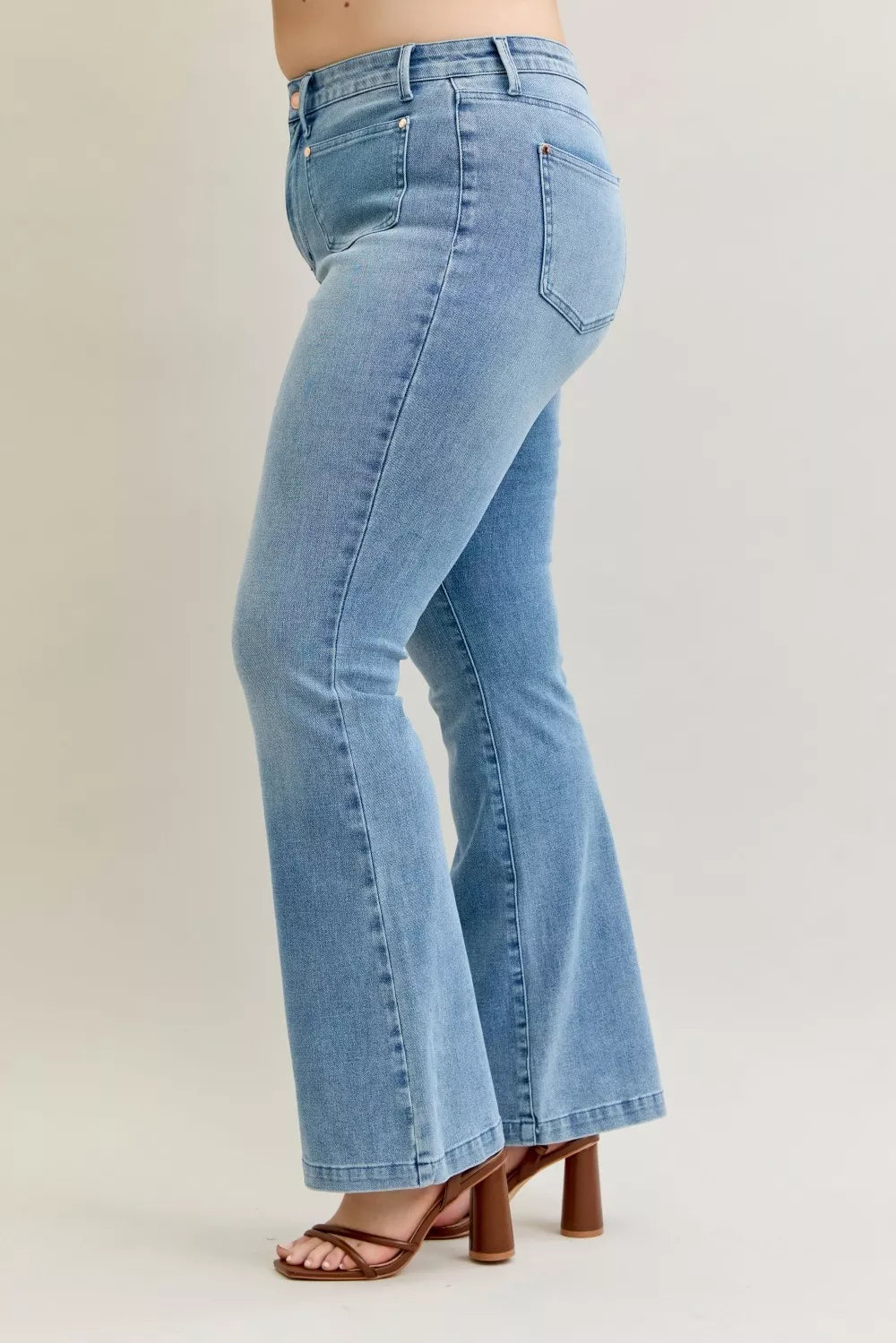 Judy Blue Full Size Mid Rise Bootcut-Free Shipping - Aurelia Clothing