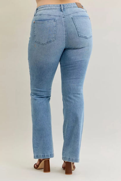 Judy Blue Full Size Mid Rise Bootcut-Free Shipping - Aurelia Clothing