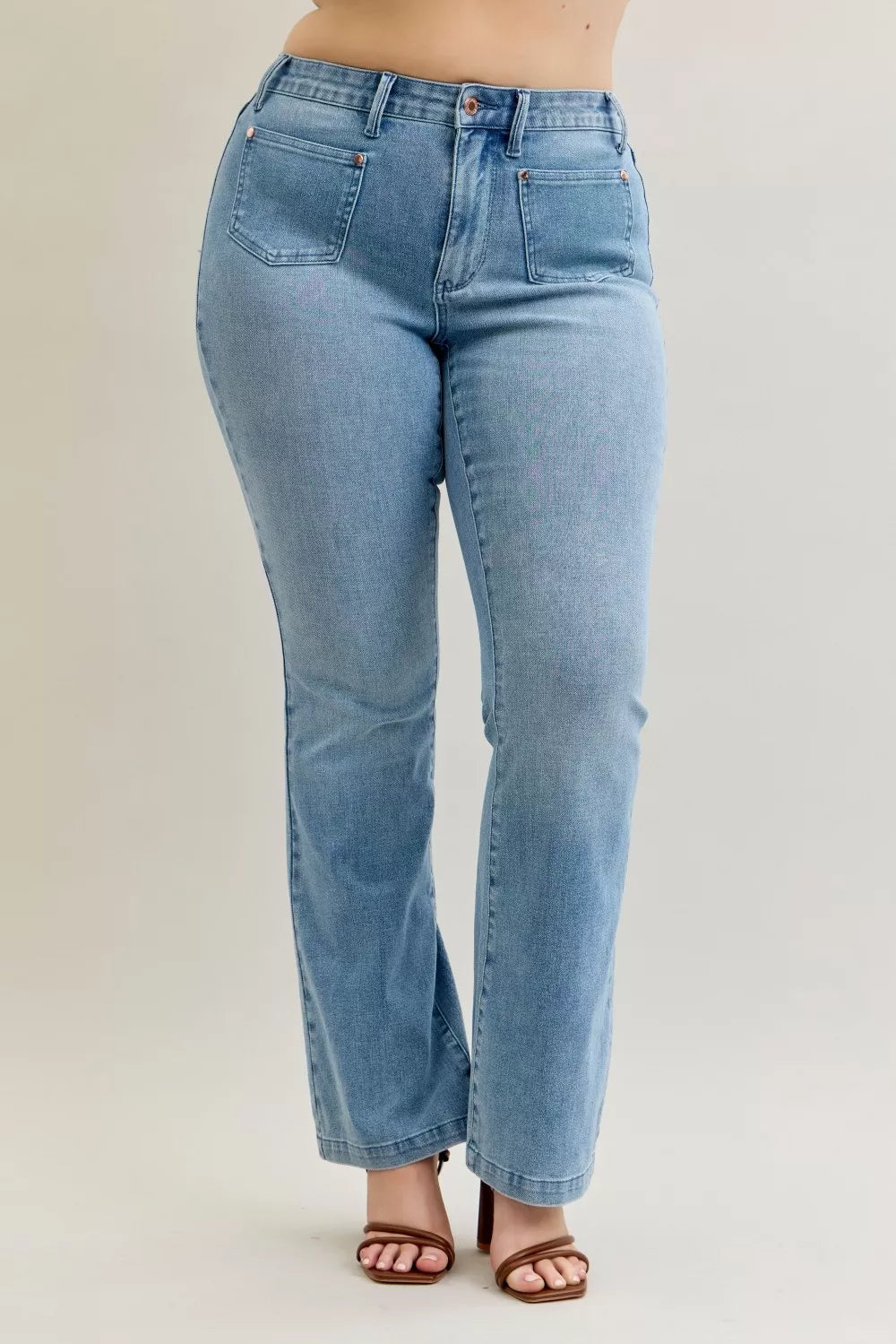 Judy Blue Full Size Mid Rise Bootcut-Free Shipping - Aurelia Clothing