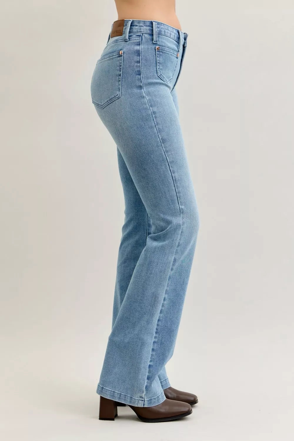 Judy Blue Full Size Mid Rise Bootcut-Free Shipping - Aurelia Clothing