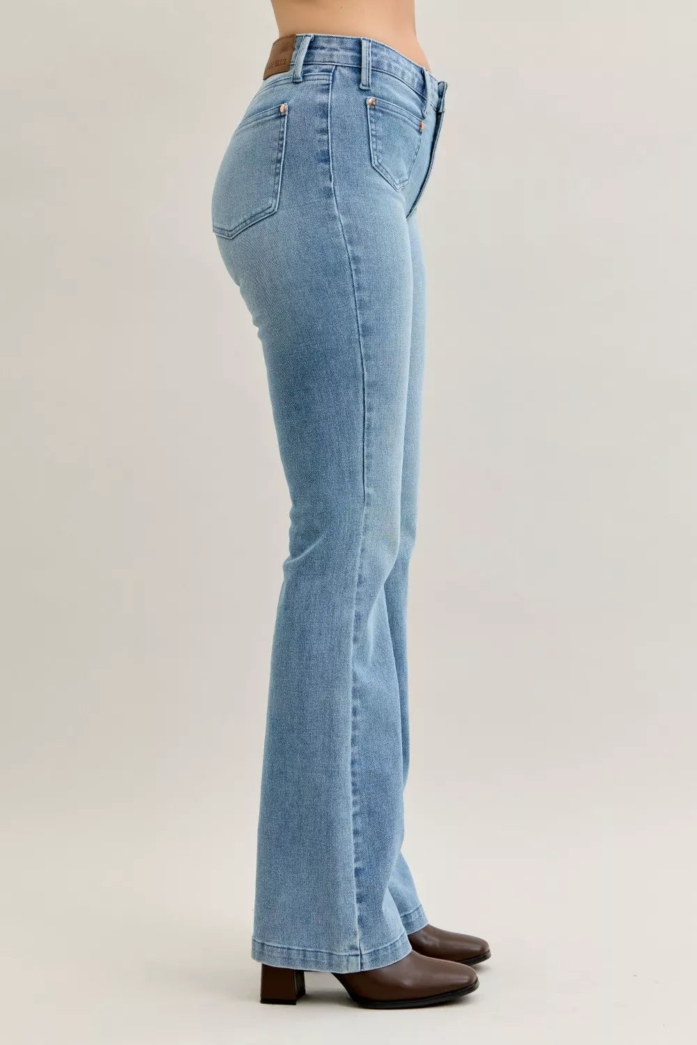 Judy Blue Full Size Mid Rise Bootcut-Free Shipping - Aurelia Clothing