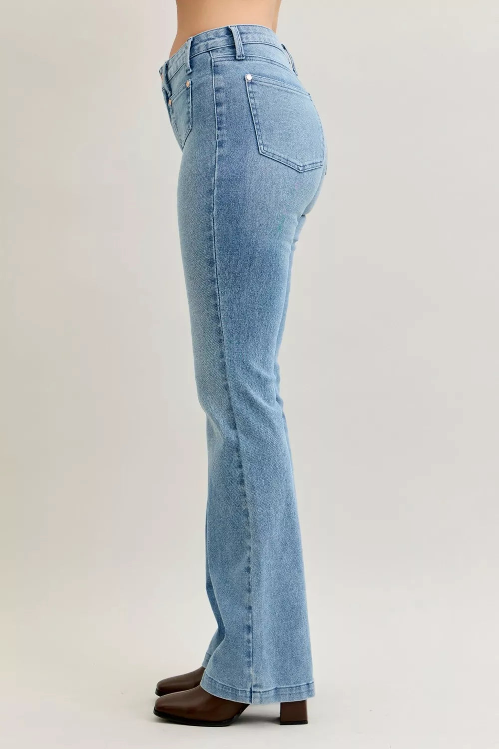 Judy Blue Full Size Mid Rise Bootcut-Free Shipping - Aurelia Clothing