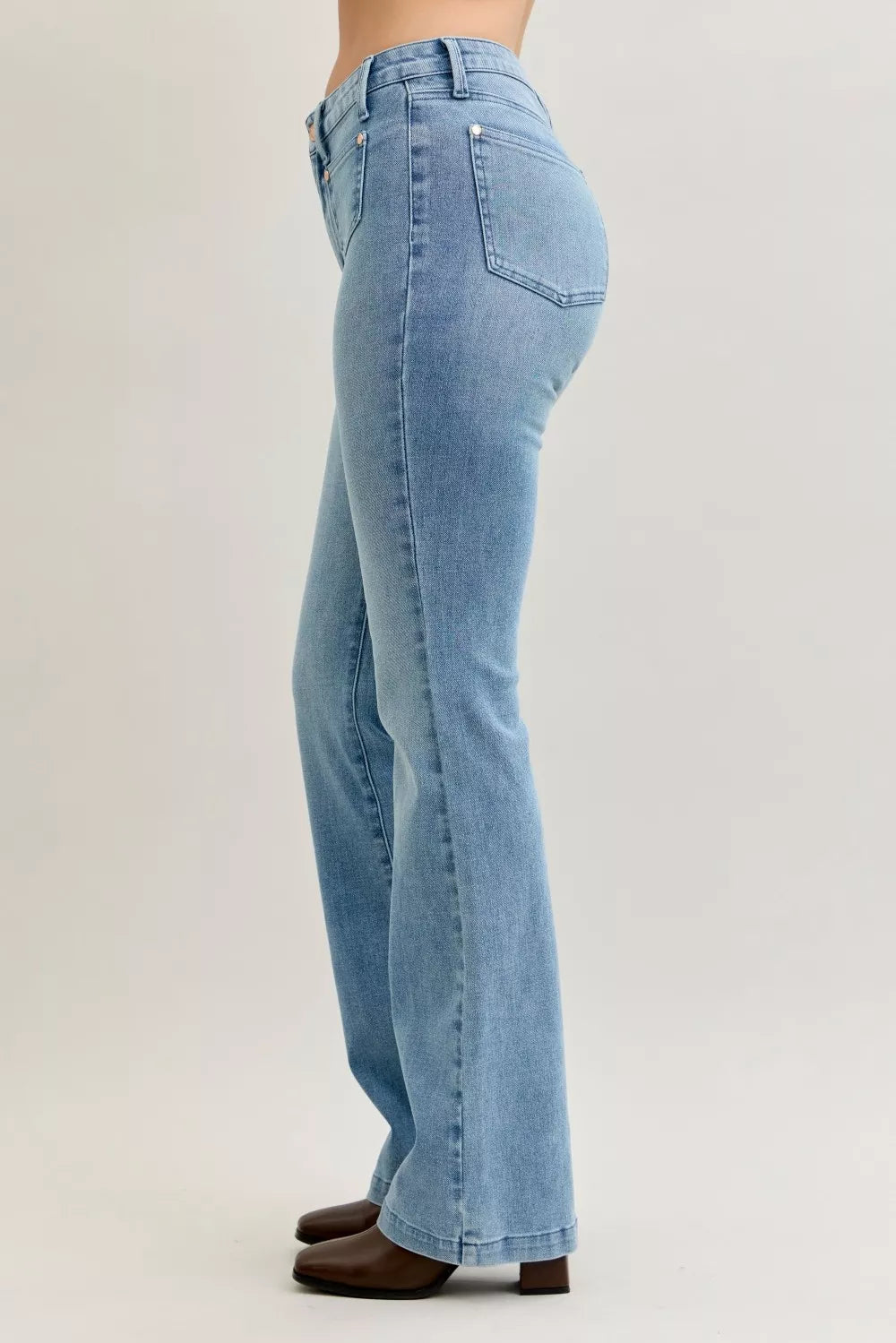 Judy Blue Full Size Mid Rise Bootcut-Free Shipping - Aurelia Clothing