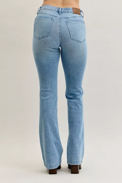 Judy Blue Full Size Mid Rise Bootcut-Free Shipping - Aurelia Clothing