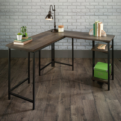 L-Shaped Desk with Rustic Style-Free Shipping - Aurelia Clothing