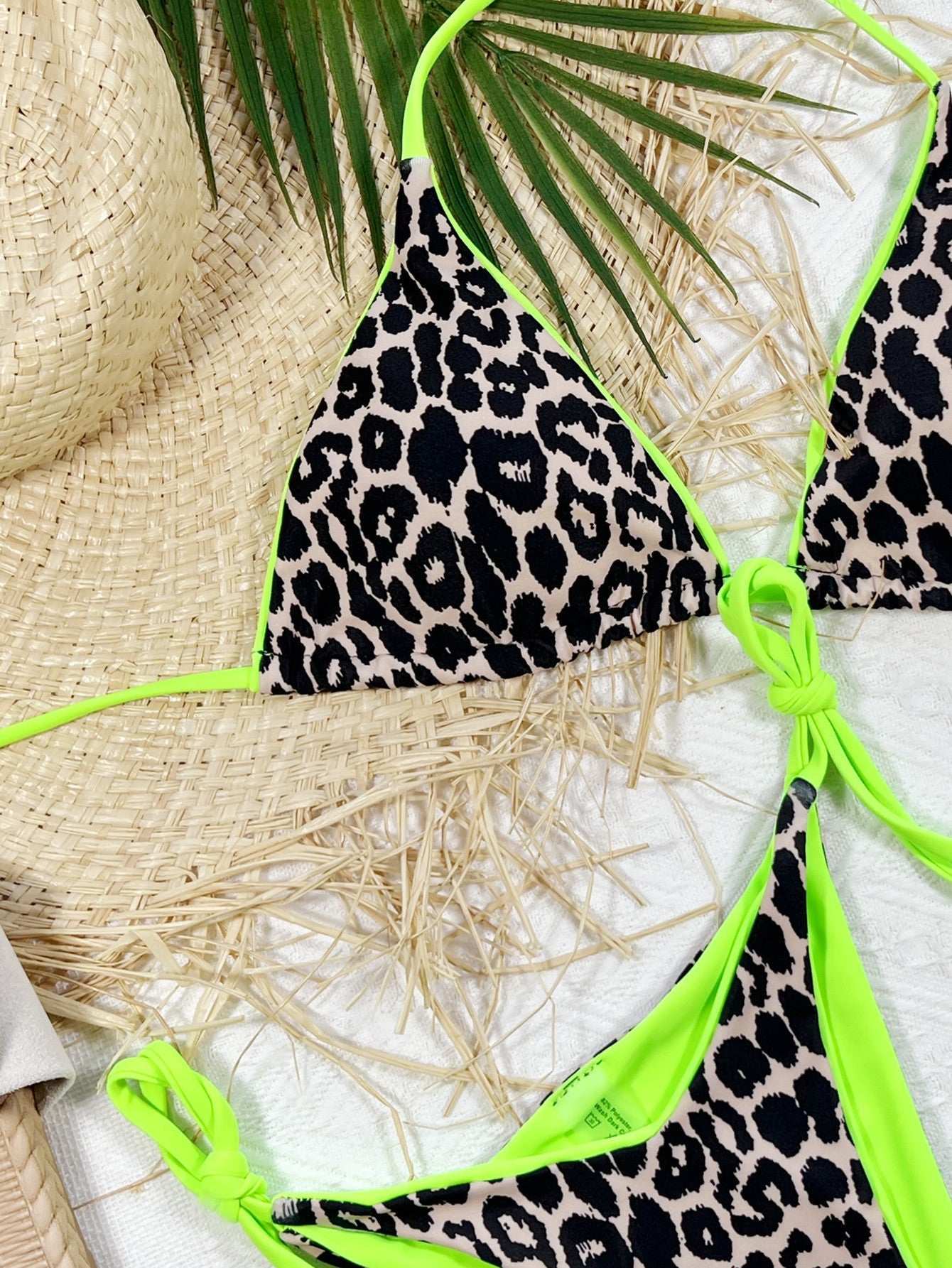 Leopard Print Halter Neck Tie - Free Shipping - Aurelia Clothing