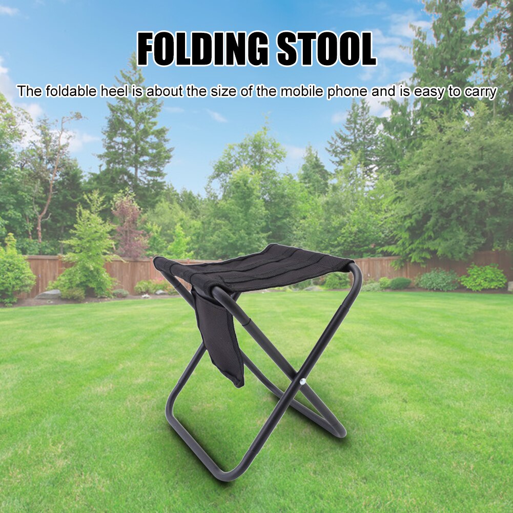 Lightweight Folding Stool Outdoor Furniture Camping Tourist Seat Chair Portable Aluminum Alloy Folding Stool with Storage Bag - Free Shipping - Aurelia Clothing