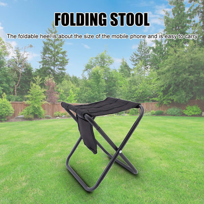 Lightweight Folding Stool Outdoor Furniture Camping Tourist Seat Chair Portable Aluminum Alloy Folding Stool with Storage Bag - Free Shipping - Aurelia Clothing