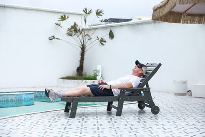 Lounge Chair Outdoor with Wood Texture-Free Shipping - Aurelia Clothing