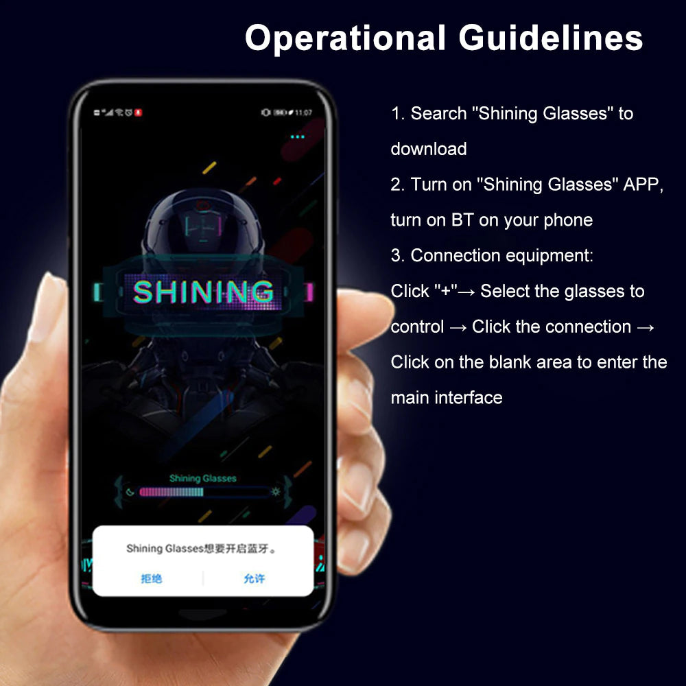 Luminous Eye Glasses Electronic-Free Shipping - Aurelia Clothing