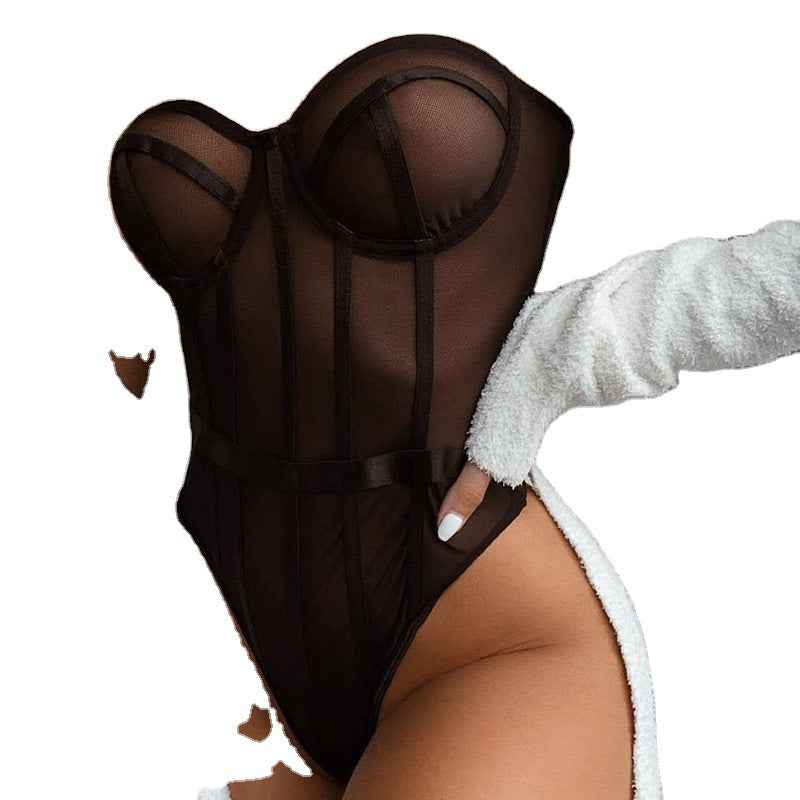 Metal Loop Seductive Lingerie-Free Shipping - Aurelia Clothing