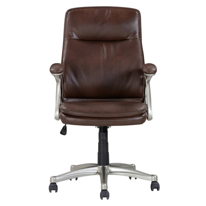 Mid Back Brown Faux Leather - Free Shipping - Aurelia Clothing