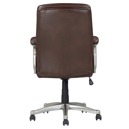 Mid Back Brown Faux Leather - Free Shipping - Aurelia Clothing