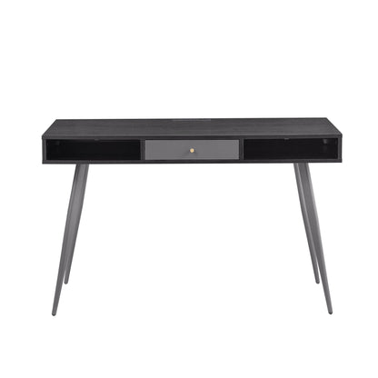 Mid Century Desk with USB Ports and Power Outlet-Free Shipping - Aurelia Clothing