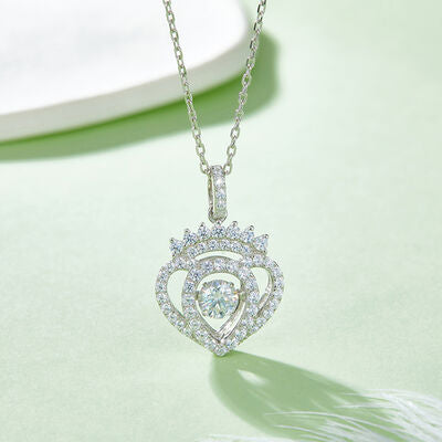 Moissanite 925 Sterling Silver Necklace - Aurelia Clothing