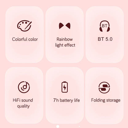 Music Headset Glowing Cat Ear-Free Shipping - Aurelia Clothing