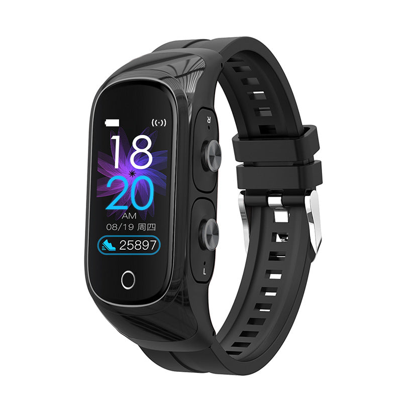 New N8 Smart Bracelet Pair Ear Bluetooth Headset Two-In-One Sports Watch - Free Shipping - Aurelia Clothing