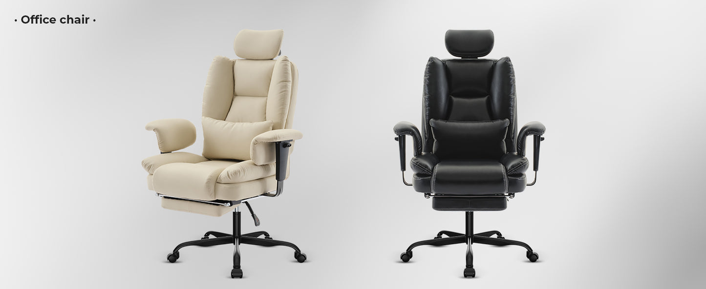 Office Chair Ergonomic 200 kg PU Leather- Free Shipping - Aurelia Clothing