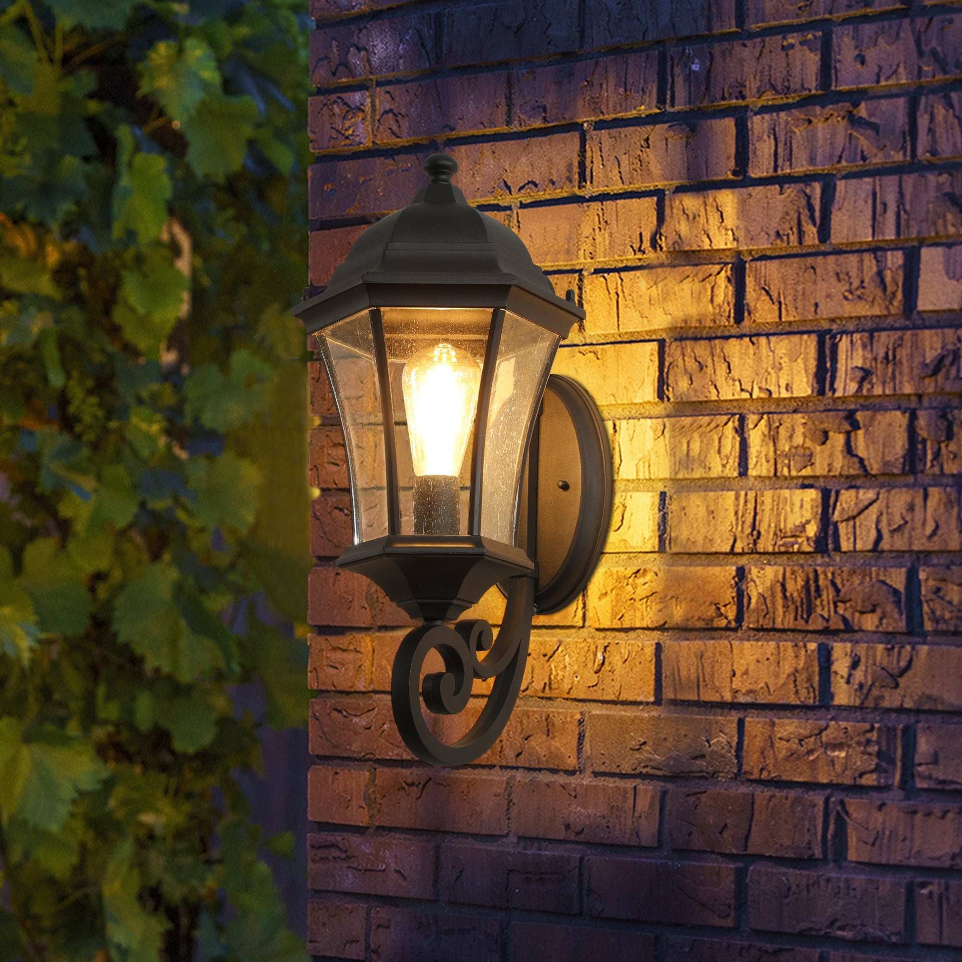 Outdoor Waterproof Glass Retro Wall Lamp with light sense - Free Shipping - Aurelia Clothing
