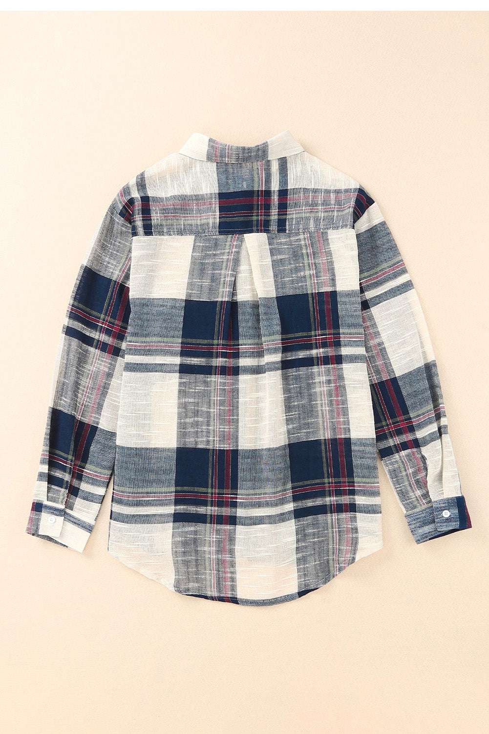 Plaid Button Up Long Sleeve Shirt - Free Shipping - Aurelia Clothing