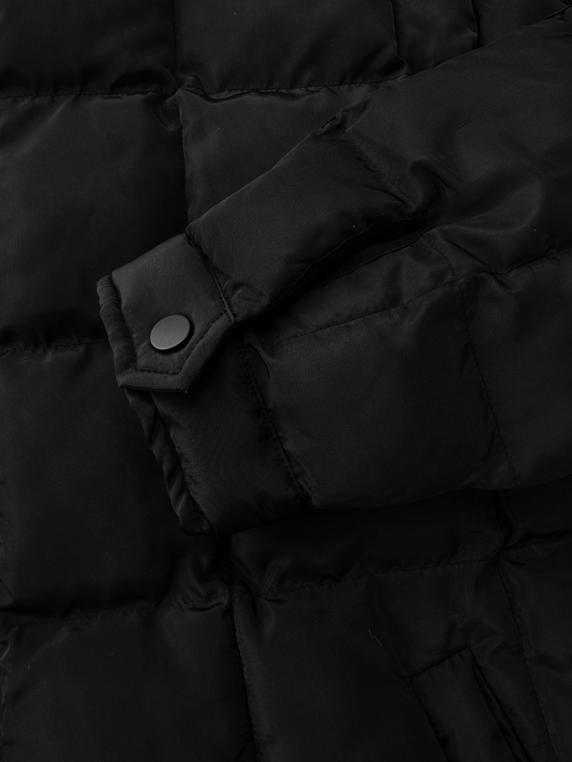 Pocketed Plaid Quilted Zip Up Winter Coat - Aurelia Clothing