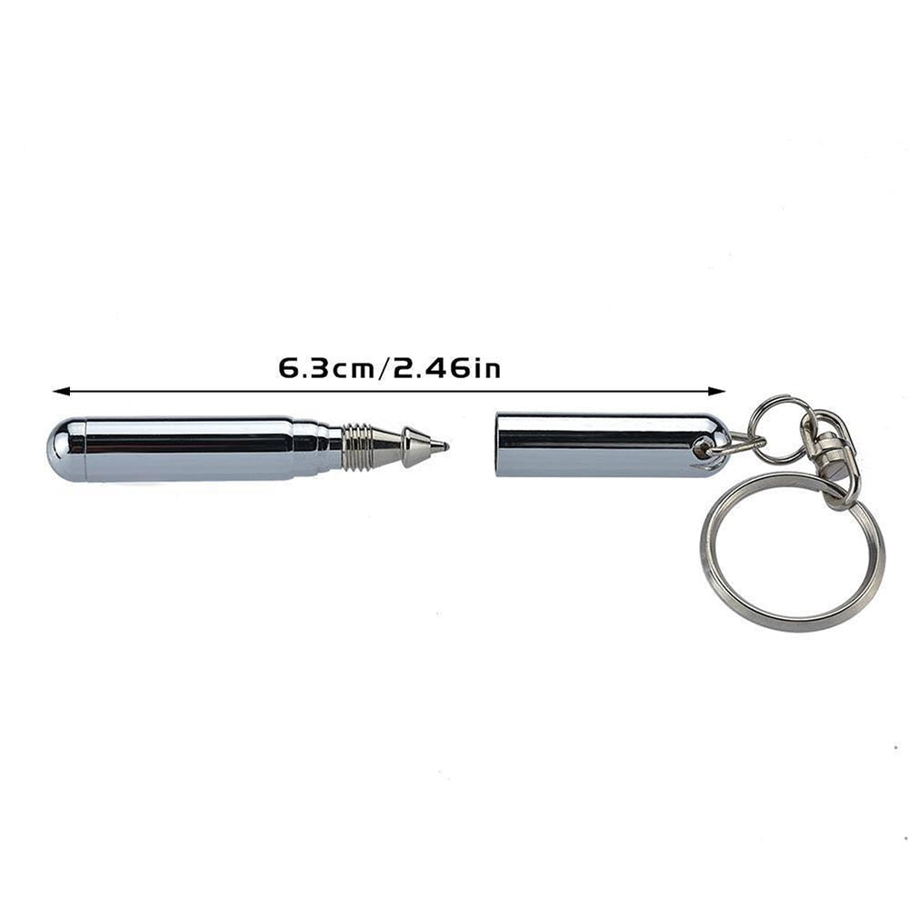 Portable Telescoping tool Pen Metal Key Ring Tool Creative Telescoping Stainless Steel Pen Keychain Ergonomic Ball Point Pen - Free Shipping - Aurelia Clothing