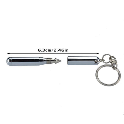 Portable Telescoping tool Pen Metal Key Ring Tool Creative Telescoping Stainless Steel Pen Keychain Ergonomic Ball Point Pen - Free Shipping - Aurelia Clothing
