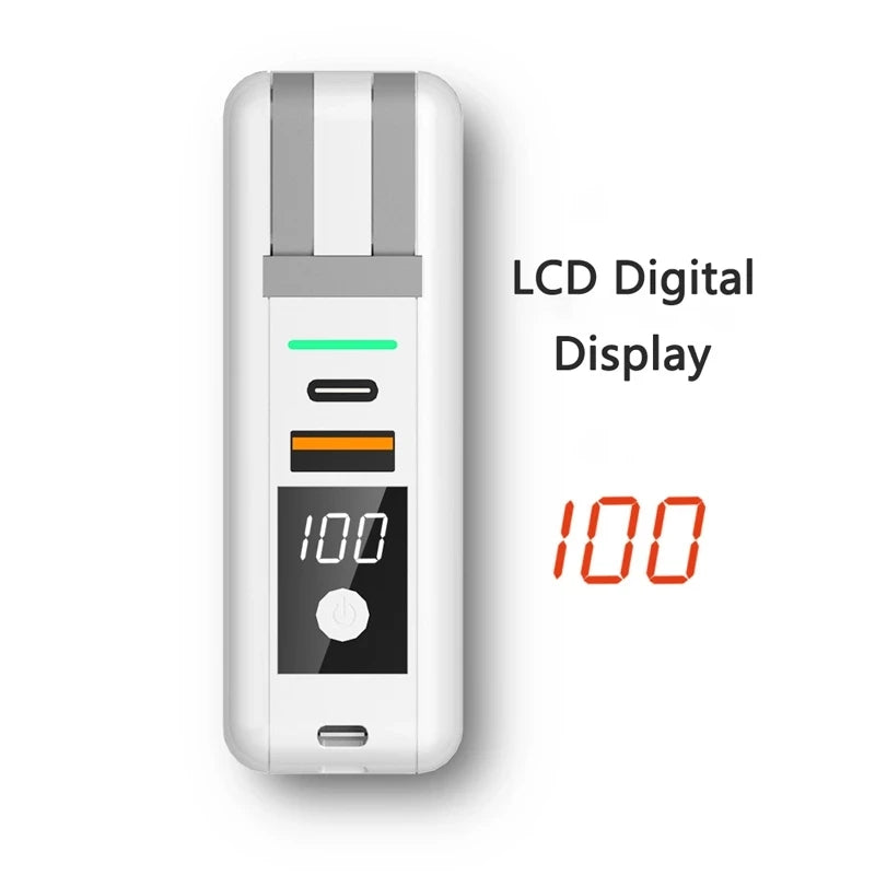 Power Bank 10000mAh With AC Plug 15W Fast Wireless Charging Powerbank USB Type C Mobile Phone Wall Charger for iPhone 14  - Free Shipping - Aurelia Clothing