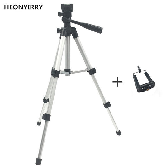 Professional Foldable Camera Tripod Holder Stand Screw 360 Degree Fluid Head Tripod Stabilizer Aluminum with Phone Holder - Free Shipping - Aurelia Clothing