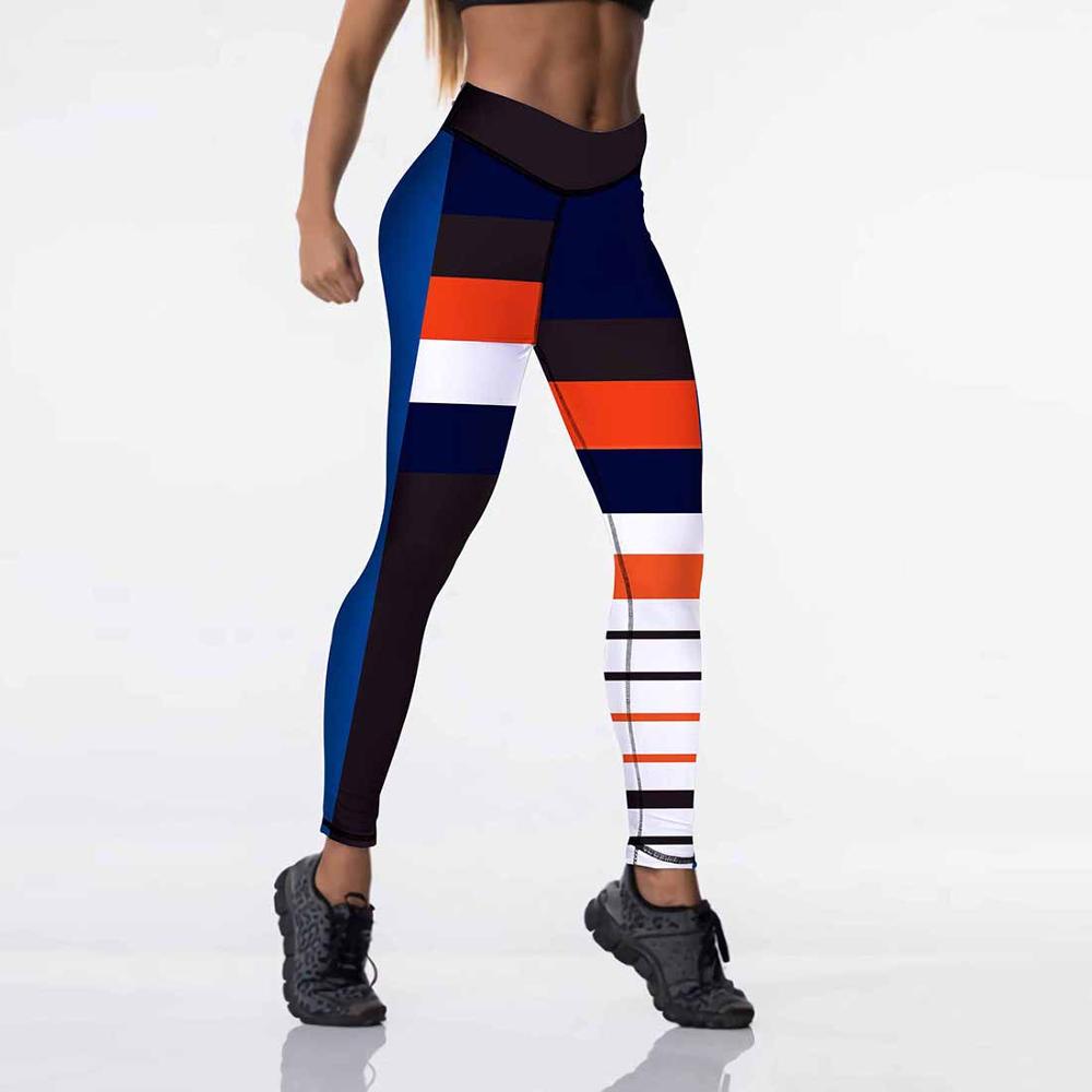 Qickitout 12%spandex Sexy High Waist Elasticity Women Digital Printed Leggings Push Up Strength Pants - Aurelia Clothing