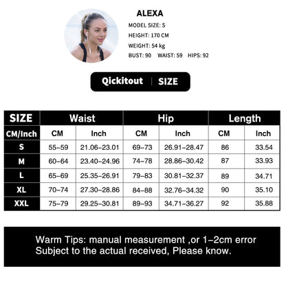 Qickitout 12%spandex Sexy High Waist Elasticity Women Digital Printed Leggings Push Up Strength Pants - Aurelia Clothing